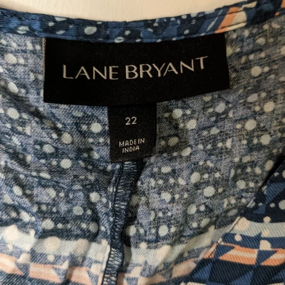 Lane Bryant peplum top/blouse size 22 - Picture 6 of 9